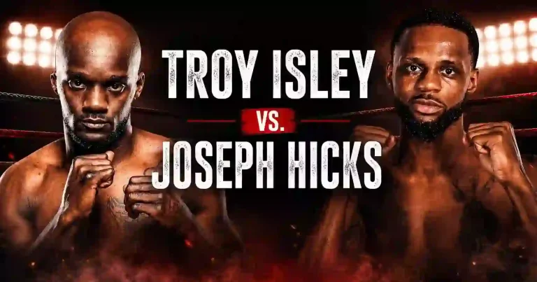 Troy Isley vs Joseph Hicks Jr 8/15/26