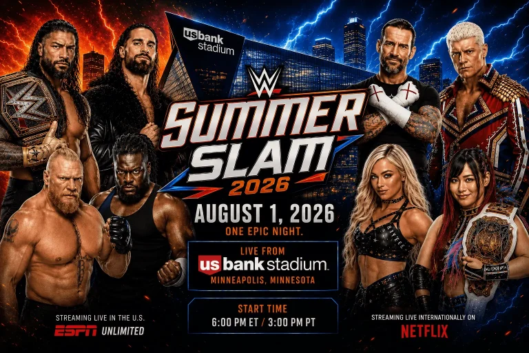 WWE SummerSlam 8/1/26 – 1st August 2026